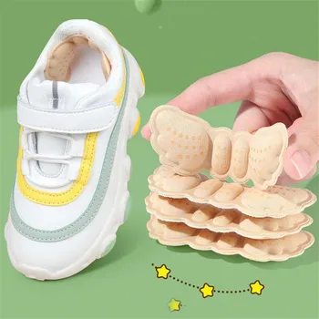 детская обувь, подушка на каблуках, накладки для обуви для детей, наклейки, вставки для обуви Регулируемого размера, Стельки для ног, Обезболивающие средства для защиты пятки