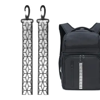 Светоотражающие ремешки для рюкзака, защитная светоотражающая одежда, брелок-подвеска, Легкий и портативный уличный инструмент для бега