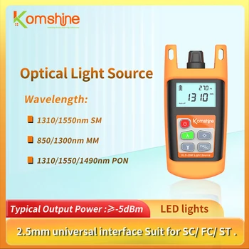 -Выходной сигнал 5 дБ OLS Оптоволоконный источник света OLS-25 см ММ PON Тип 850/1300/1310/1550/1490 нм