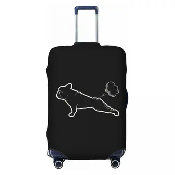 Чехол для чемодана для йоги French Bulldog, эластичные чехлы для багажа 18-32 дюймов