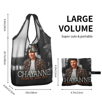 Bopakal Chayanne Desde El Alma Tour 2019 Покупки продуктов Модная сумка-тоут через плечо для покупателей, портативная сумка большой емкости