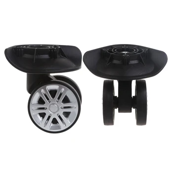 1 пара колес для тележки A02 Замените багажные колеса прочными запчастями из АБС-материала