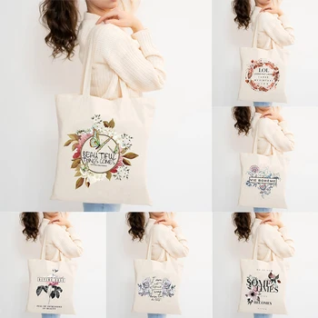 Холщовая сумка с рисунком Parisienne Vie Bohème, женские модные сумки для покупок в стиле ретро, Многоразовая складная сумка через плечо, эстетичные сумки