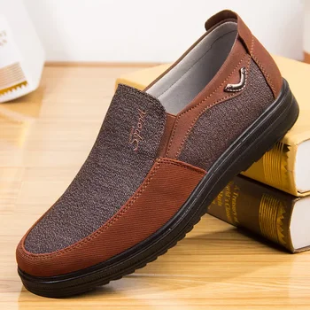 2023 Парусиновая Обувь Мужские Классические Лоферы Мужская Повседневная Обувь Дышащая Прогулочная Мужская Обувь На Плоской подошве Кроссовки Плюс Размер