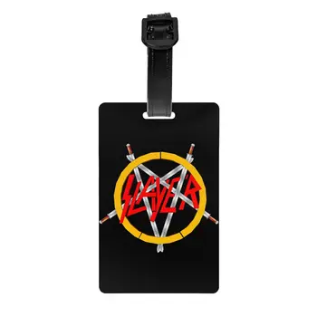 Логотип Heavy Metal Rock Slayers Багажная Бирка Чехол для защиты багажа Чемодана Идентификационная этикетка