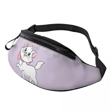 Персонализированная поясная сумка Maries для мужчин и женщин, крутая поясная сумка с милым котом и котенком, Велосипедная сумка для кемпинга, чехол для телефона, денег
