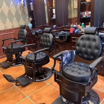 Роскошное кресло для парикмахерского салона, профессиональное вращающееся кресло для салона, парикмахерская, мебель для салона красоты Bancada Para Barbearia