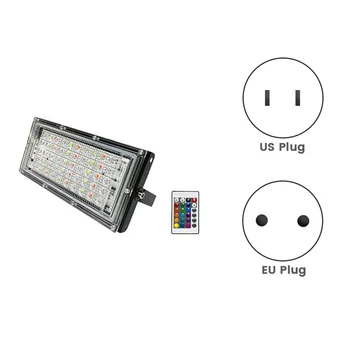 Дистанционный светодиодный прожектор Отражатель света Лампы Водонепроницаемый IP65 Наружный прожектор Садовый светодиодный RGB Точечный
