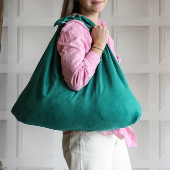 Винтажная женская хлопчатобумажная льняная сумка-тоут, женская повседневная модная открытая сумка для покупок с верхней ручкой 2023, женская повседневная сумка