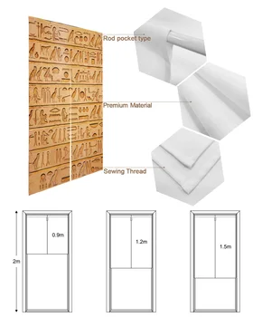 Египетские Символы Короткая Занавеска На Кухонную Дверь Украшение Кафе Ресторана В Японском Стиле Перегородка Занавес