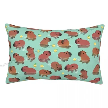 Полиэфирная наволочка для ванной Capybara Animal Home, декоративная дышащая наволочка для подушки, Наволочка