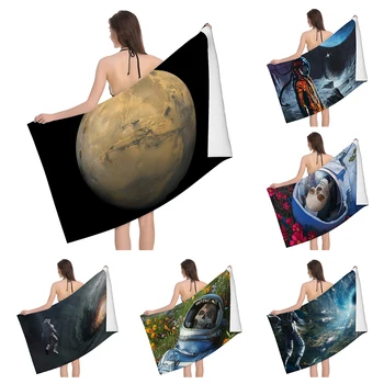 Главная банные полотенца для тела полотенца Пейзаж животные ванная комната быстросохнущее пляжное полотенце из микрофибры мужское женское большое спортивное полотенце