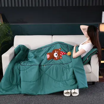 Переносные подушки для путешествий могут быть одеялами двойного назначения, автомобильными подушками, подушками для кондиционирования воздуха, офисными одеялами для сна, диванными подушками