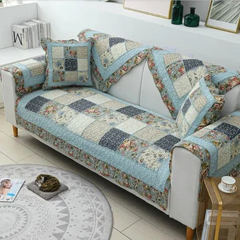 Универсальная противоскользящая диванная подушка Four Seasons в пасторальном стиле, высококачественная кожаная обивка дивана высокого класса.