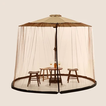 Зонт, москитная сетка для наружного сада, зонты для патио, Регулируемая веревка, Полиэфирный зонт, москитная сетка для палатки для путешествий