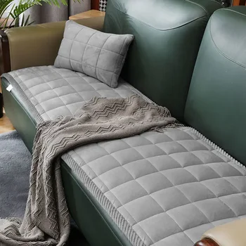 Минималистичная современная диванная подушка для офиса, Всесезонный универсальный чехол для подушки, противоскользящий утолщенный зимний чехол из массива дерева