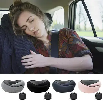Удобная подушка для головы для сна, подушка для путешествий с эффектом памяти, подушка для путешествий, автомобиль, авиаперелет, Офис, подушка для поддержки шеи, поставка