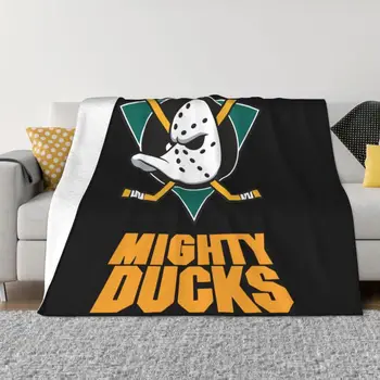 Mightys Duck Animals Для любителей теплого одеяла Фланелевые ультрамягкие постельные принадлежности для путешествий Механическая стирка