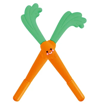 2шт Гелевые чернильные ручки Морковные ручки для письма Ручки для подписи Студенческие канцелярские принадлежности Прекрасные морковные ручки в подарок