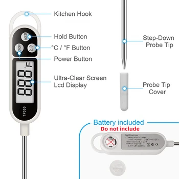 Пищевой термометр TP300 Цифровой кухонный зонд для приготовления мяса инструменты для электронной духовки BBQ