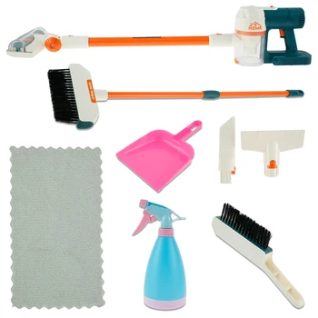 Детский набор для уборки Реалистичный детский веник для уборки, обучающие детские игрушки для уборки с веником, совок для уборки пылесосом