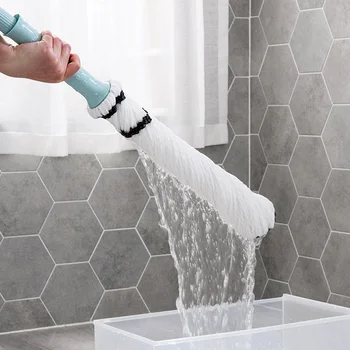 Отжимная швабра для мытья пола Lazy Kitchen Wring Spin Home Help для самостоятельного мытья окон без влажных рук Круглая