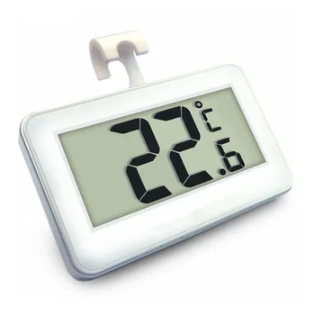 Цифровой термометр для холодильника / морозильной камеры, бытовой термограф, измеритель влажности, Водонепроницаемый ЖК-дисплей, беспроводной доступ и подвесной крючок