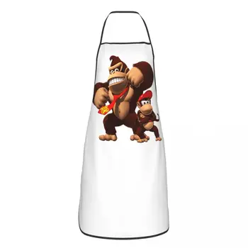 Модный фартук друга унисекс для шеф-повара для взрослых, кухня для приготовления пищи, кухня для выпечки, игра D-Donkey Kong, кухня для рисования