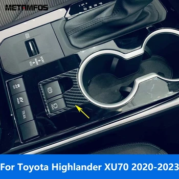Для Toyota Highlander Kluger XU70 2020 2021 2022 2023 Аксессуары Для Отделки Крышки Кнопки Включения Стояночного Тормоза Из Углеродного Волокна