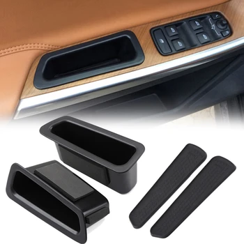 Для Volvo XC60 2010-2017, Подлокотник передней двери автомобиля, ящик для хранения, держатель контейнера, ящики для хранения