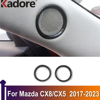 Для Mazda CX-5 CX5 CX8 2017-2021 2022 2023 KF Переднее Стекло Стойка Двери Аудио Кольцо Динамика Крышка Планки Внутренние Автомобильные Аксессуары
