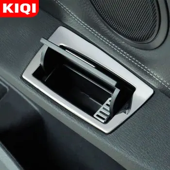 KIQI 2 шт./компл. Крышка пепельницы для двери автомобиля из нержавеющей стали, Декоративная наклейка с блестками для BMW X1 F48 2016-2020 Аксессуары