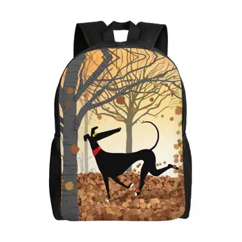 Рюкзаки Autumn Hound для женщин и мужчин, водонепроницаемая сумка для собак Greyhound Whippet с принтом