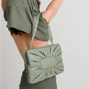 Дизайнерские женские сумки через плечо, повседневная вместительная сумка-подушка, роскошная сумка через плечо из мягкой искусственной кожи, большие сумки