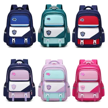 Рюкзак для детей, ранцы для начальной школы в британском стиле, рюкзаки для девочек, водонепроницаемая защита позвоночника, ранцы для мальчиков