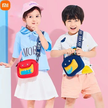 Детская сумка Xiaomi с мультяшным динозавром, детские сумки для детского сада, рюкзак для путешествий на открытом воздухе для мальчиков и девочек через плечо