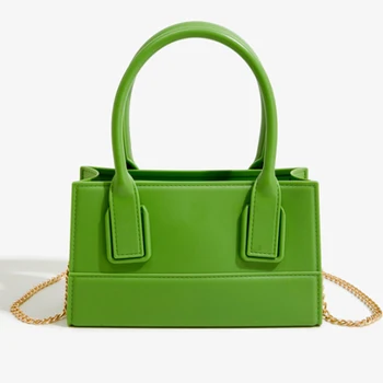 Простая дизайнерская желейная женская сумка 2024 Новая сумка через плечо с одним плечом Маленькая квадратная сумка