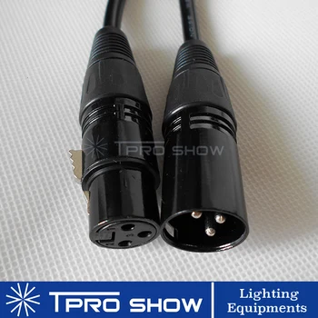 10 шт./лот 1 метр Dmx кабель 3-контактный металлический Xlr разъем Dmx 512 Сигнальная линия для движущегося головного света LED Par DJ Машины Профессиональные