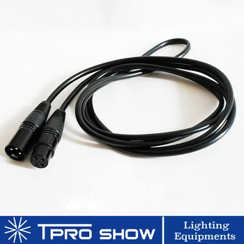 10 шт./лот 1 метр Dmx кабель 3-контактный металлический Xlr разъем Dmx 512 Сигнальная линия для движущегося головного света LED Par DJ Машины Профессиональные