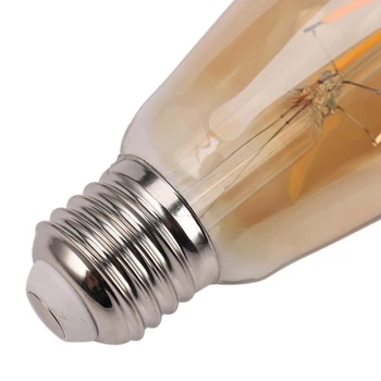 2X Затемняемая E27 4 Вт ретро Винтажная нить накаливания ST64 COB LED Лампа накаливания Корпус лампы