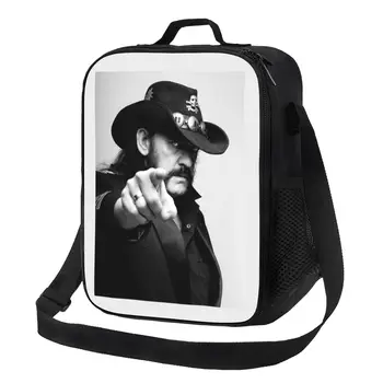 Изолированная сумка для ланча от рок-певца Lemmys в стиле ретро для работы, школы, водонепроницаемый кулер, термос для ланча для женщин и детей