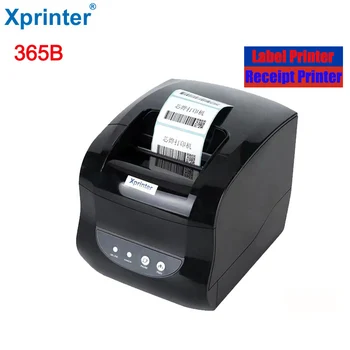 Принтер этикеток Xprinter 365B, термопринтер для получения штрих-кода, принтер наклеек, бумага 20-80 мм в Supermaket для Windows / Linux