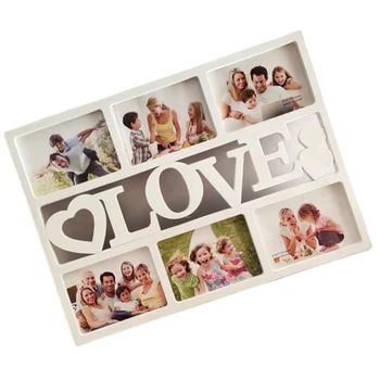 Рамка для фото с любовным коллажем, настенная фоторамка, Дюймовая рамка для фотографий, рамка на память для свадьбы, детской комнаты, домашнего декора, белая