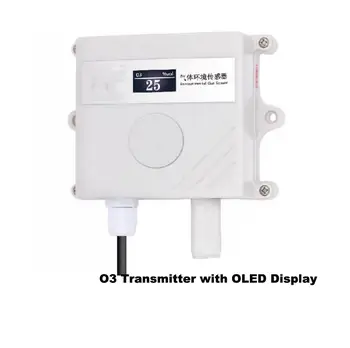 дисплей зонный передатчик 10ppm RS485 4-20mA/0-5V/0-10V Датчик концентрации озона O3 Датчик температуры и влажности Передатчик