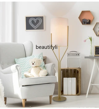 Простая гостиная в стиле постмодерн, кабинет, спальня, Дизайнерский образец света, Креативная декоративная торшерная лампа