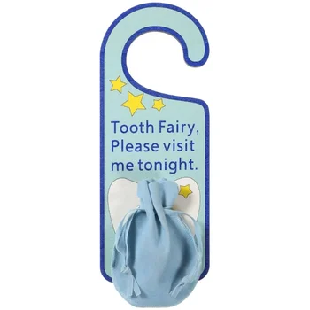 Дверная вешалка для зубной феи с сумками Стул для украшения зубов Уникальный дизайн Забавное и практичное дополнение Значимый подарок