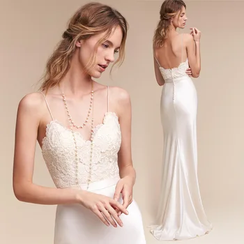 Элегантное Сексуальное Вечернее платье На бретельках 2023 для невесты С V-образным вырезом и пятном 