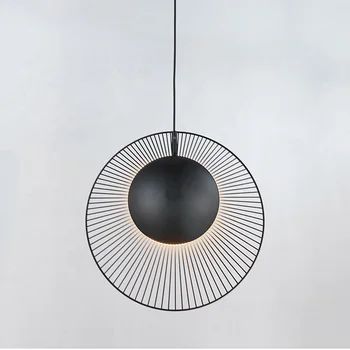 Zhongshan Simig lighting новейшая уникальная маленькая черная круглая металлическая абажурная лампа vertigo dining bar подвесной светильник