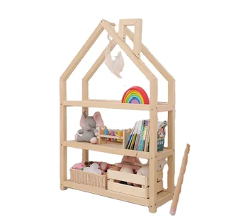 простой многоэтажный стеллаж для камина, кабинет, небольшой книжный шкаф, шкаф для хранения игрушек в детской комнате