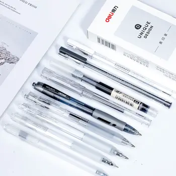Студенческая нейтральная гелевая ручка 0,35 мм / 0,5 мм черная ручка для подписи ультратонкая игла / маркерная точка простая Гелевая ручка в японском стиле